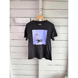 Olivia Rodrigo SOUR Album Photo Graphic T-Shirt Black Size Medium